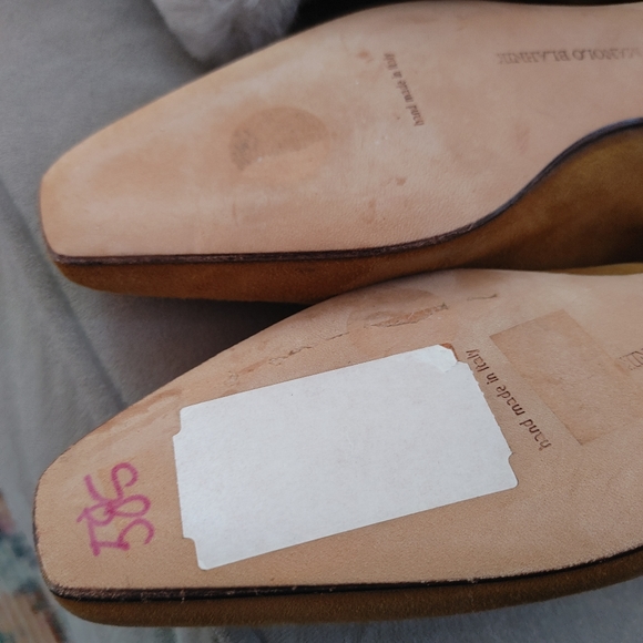 Manolo Blahnik Tan Suede & Fur Boots 6 - Picture 8 of 12